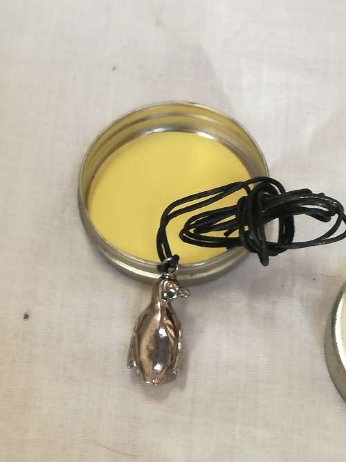Unusual `Tinned` Penguin Pendant